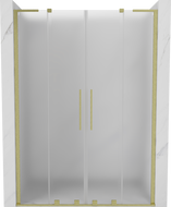 Mexen Velar L Duo плъзгащи се душ врати 140 cm, скрежави, златисти четкани - 871-140-003-32-55