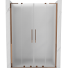 Mexen Velar L Duo плъзгащи се душ врати 150 cm, матирано, розово злато - 871-150-003-32-60
