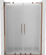 Mexen Velar L Duo плъзгащи се душ врати 150 cm, матирано, розово злато - 871-150-003-32-60