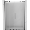 Mexen Velar L Duo плъзгащи душ врати 160 см, матови, четкано gun gray - 871-160-003-32-66