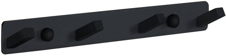 Mexen четворна закачалка за кърпи, черна - 709174-70