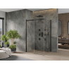Mexen Omega плъзгаща душ кабина 120 x 100 см, прозрачна, черна - 825-120-100-70-00
