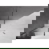 Mexen Velar плъзгаща се душ кабина Walk-in 130 x 200 cm, прозрачно стъкло 8 mm, gun metal - 871-130-000-03-95
