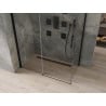 Mexen Omega душ кабина с плъзгащи врати 140 x 80 см, прозрачна, черна - 825-140-080-70-00