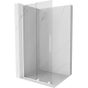 Mexen Velar L плъзгаща се душ-преграда Walk-in 120 x 200 cm, прозрачна 8 mm, бяла - 871-120-003-03-20