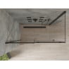 Mexen Omega душ кабина с плъзгащи врати 140 x 80 см, прозрачна, черна - 825-140-080-70-00
