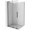 Mexen Velar L Плъзгащ се душ панел Walk-in 100 x 200 cm, прозрачно 8 mm, черен - 871-100-003-03-70