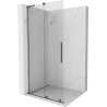 Mexen Velar L плъзгаща се душ стена Walk-in 100 x 200 см, прозрачна 8 mm, gun metal - 871-100-003-03-95