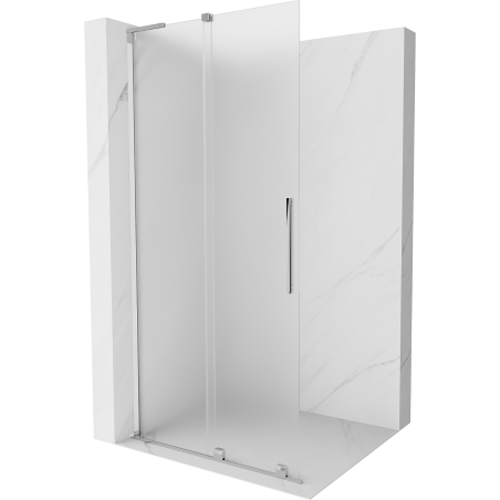 Mexen Velar L подвижна преграда за душ Walk-in 100 x 200 cm, матирано 8 mm, хром - 871-100-003-33-01