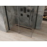 Mexen Omega Плъзгаща се душ кабина 160 x 80 см, прозрачна, черна - 825-160-080-70-00