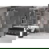 Mexen Velar L плъзгаща се душ-преграда Walk-in 100 x 200 cm, матирана 8 mm, бяла - 871-100-003-33-20