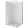Mexen Velar L плъзгаща се душ стена Walk-in 110 x 200 cm, матирана 8 mm, бяла - 871-110-003-33-20