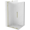 Mexen Velar L плъзгаща се душ стена Walk-in 110 x 200 cm, матирано 8 mm, златно - 871-110-003-33-50
