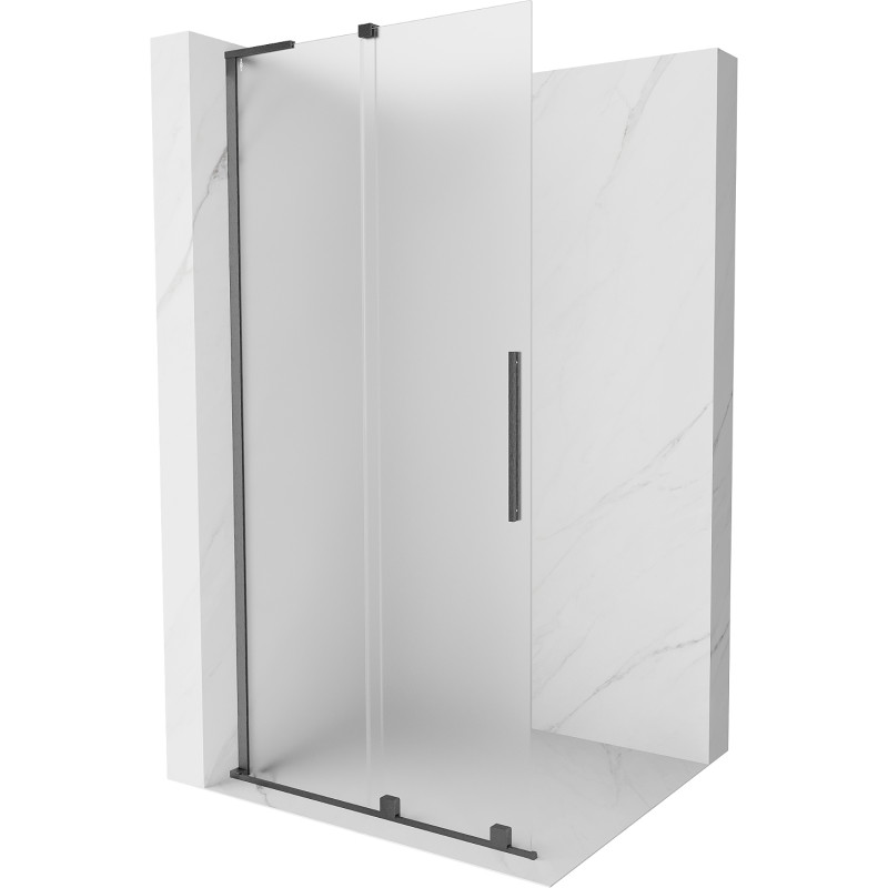 Mexen Velar L плъзгаща се душ преграда Walk-in 100 x 200 см, матирано 8 мм,