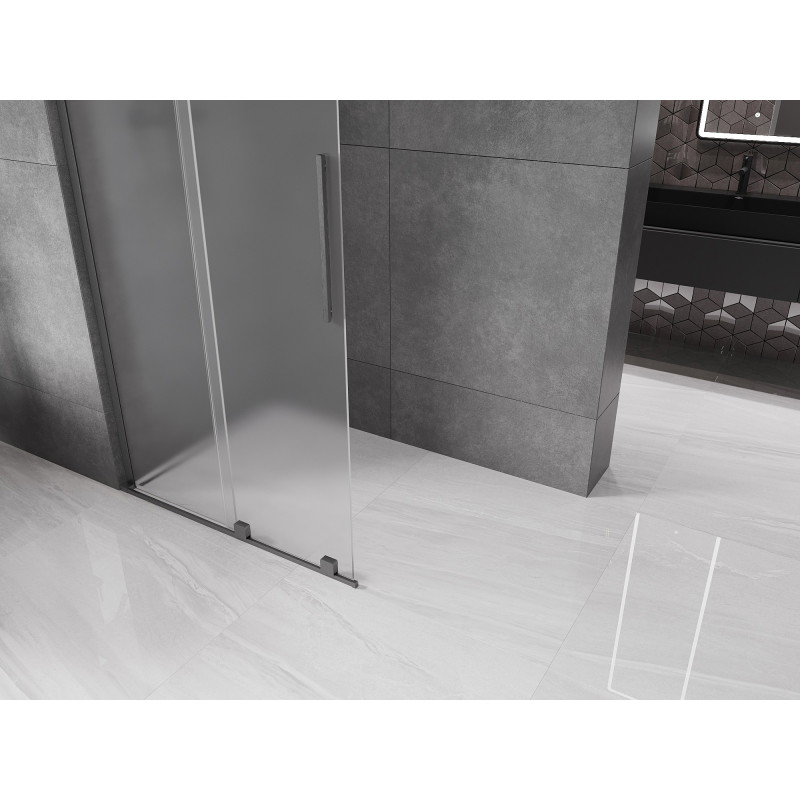 Mexen Velar L плъзгаща се душ преграда Walk-in 100 x 200 см, матирано 8 мм,