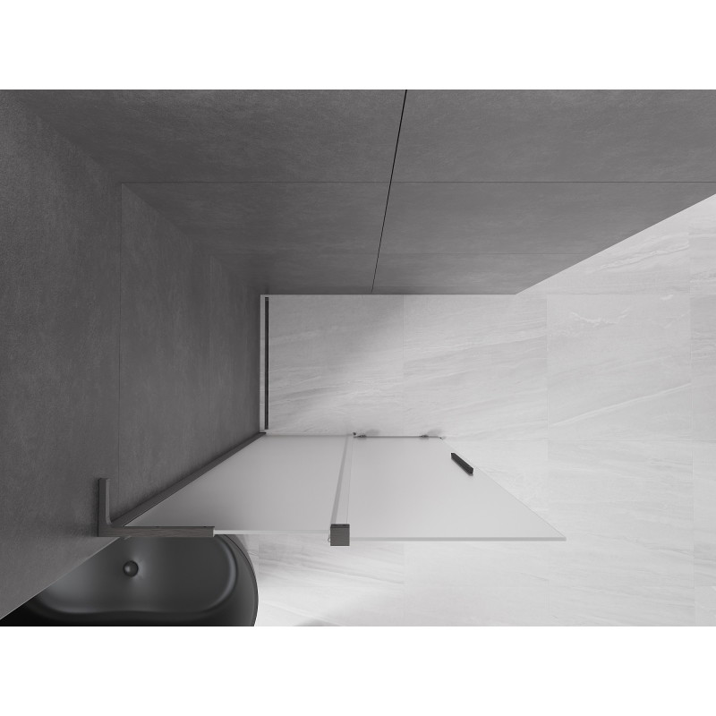 Mexen Velar L плъзгаща се душ преграда Walk-in 100 x 200 см, матирано 8 мм,
