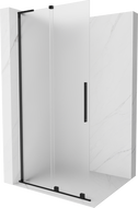 Mexen Velar L плъзгаща душ преграда Walk-in 120 x 200 cm, матиран 8 mm, черна - 871-120-003-33-70