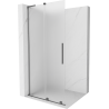 Mexen Velar L плъзгащ се душ екран Walk-in 110 x 200 см, матиран 8 мм, gun metal - 871-110-003-33-95