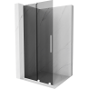 Mexen Velar L плъзгаща се душ стена Walk-in 100 x 200 cm, графит 8 mm, бяла - 871-100-003-43-20