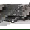 Mexen Velar L плъзгаща се душ стена Walk-in 110 x 200 cm, графит 8 mm, злато - 871-110-003-43-50