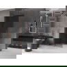 Mexen Velar L плъзгащ се душ параван Walk-in 100 x 200 cm, графит 8 mm, четкана мед - 871-100-003-43-65