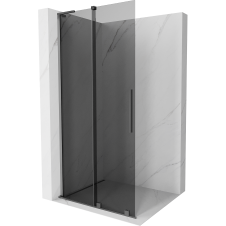 Mexen Velar L плъзгаща се душ стена Walk-in 100 x 200 cm, графит 8 мм, gun metal - 871-100-003-43-95