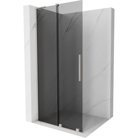 Mexen Velar L плъзгаща се душ стена Walk-in 100 x 200 cm, графит 8 mm, мат никел - 871-100-003-43-97