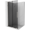 Mexen Velar L плъзгаща се душ стена Walk-in 100 x 200 cm, графит 8 mm, мат никел - 871-100-003-43-97
