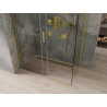 Mexen Omega плъзгаща се душ кабина 130 x 70 см, прозрачна, златна - 825-130-070-50-00