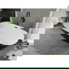 Свободностояща вана Mexen Eris 180 x 95 см, бяла/черна, черен прелив - 53441809575-70