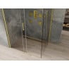 Mexen Omega плъзгаща се душ кабина 140 x 100 см, прозрачна, златна - 825-140-100-50-00