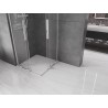 Mexen Velar L Дуо плъзгаща се душ кабина 80 x 80 см, прозрачна, хром - 871-080-080-02-03-01