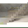 Mexen Omega плъзгаща се душ кабина 140 x 80 см, прозрачна, златна - 825-140-080-50-00