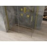 Mexen Omega плъзгаща се душ кабина 140 x 80 см, прозрачна, златна - 825-140-080-50-00