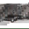 Mexen Velar L Duo плъзгаща се душ кабина 80 x 80 см, прозрачна, розово злато - 871-080-080-02-03-60