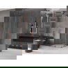 Mexen Velar L Duo плъзгаща се душ кабина 80 x 80 см, прозрачна, розово злато - 871-080-080-02-03-60