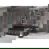 Mexen Velar L Duo плъзгащ се душ кабина 80 x 80 см, прозрачен, матирана мед - 871-080-080-02-03-65