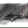 Mexen Velar L Duo плъзгаща се душ кабина 80 x 80 cm, прозрачна, изчеткано оръжие сиво - 871-080-080-02-03-66