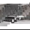 Mexen Velar L Duo плъзгаща се душ кабина 80 x 80 cm, прозрачна, четкан никел - 871-080-080-02-03-97