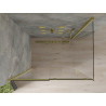 Mexen Omega плъзгаща се душ кабина 130 x 90 см, прозрачна, златна - 825-130-090-50-00