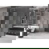 Mexen Velar L Duo плъзгаща се душ кабина 80 х 80 см, матирано, четкан никел - 871-080-080-02-33-97
