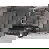 Mexen Velar L Duo плъзгаща се душ кабина 80 x 80 cm, заскрежено, пистолет метал - 871-080-080-02-33-95