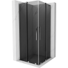 Душ кабина Mexen Velar L Duo 80 x 80 см, графит, хром - 871-080-080-02-43-01