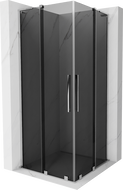 Mexen Velar L Duo плъзгаща се душ кабина 100 x 100 см, графит, хром - 871-100-100-02-43-01