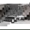 Mexen Velar L Duo плъзгаща се душ кабина 80 x 80 см, графит, бяла - 871-080-080-02-43-20