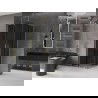 Mexen Velar L Duo душ кабина с плъзгащи врати 80 x 80 см, графит, злато четка - 871-080-080-02-43-55