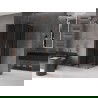 Mexen Velar L Duo плъзгаща се душ кабина 80 x 80 см, графит, розово злато - 871-080-080-02-43-60