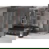 Mexen Velar L Duo плъзгаща се душ кабина 80 x 80 см, матирано стъкло, розово злато - 871-080-080-02-33-60