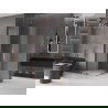 Mexen Velar L Duo плъзгаща се душ кабина 80 x 80 см, матирано стъкло, розово злато - 871-080-080-02-33-60