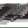 Mexen Velar L Duo плъзгаща душ кабина 80 x 80 см, графит, матирана мед - 871-080-080-02-43-65